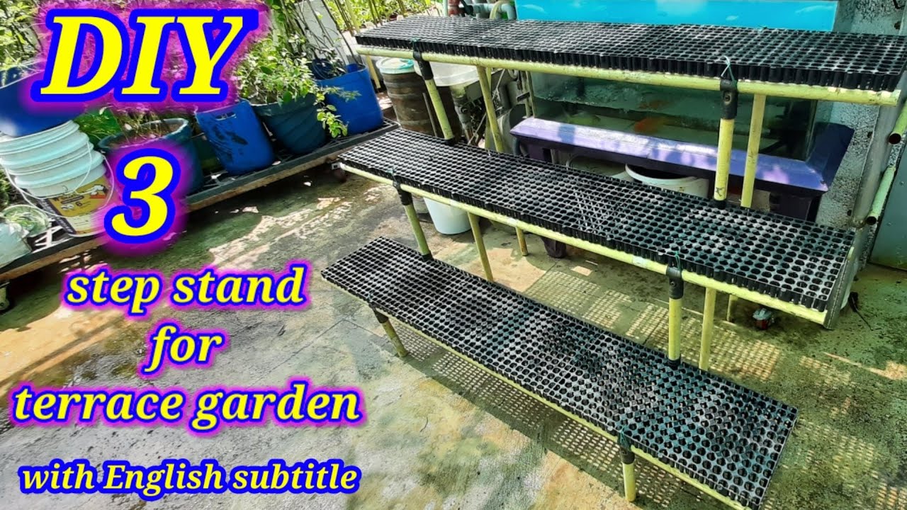 3 step stand for terrace garden | golu stand | கொலு ஸ்டாண்டு | மாடி தோட்டம் | DIY GROW BAG STAND