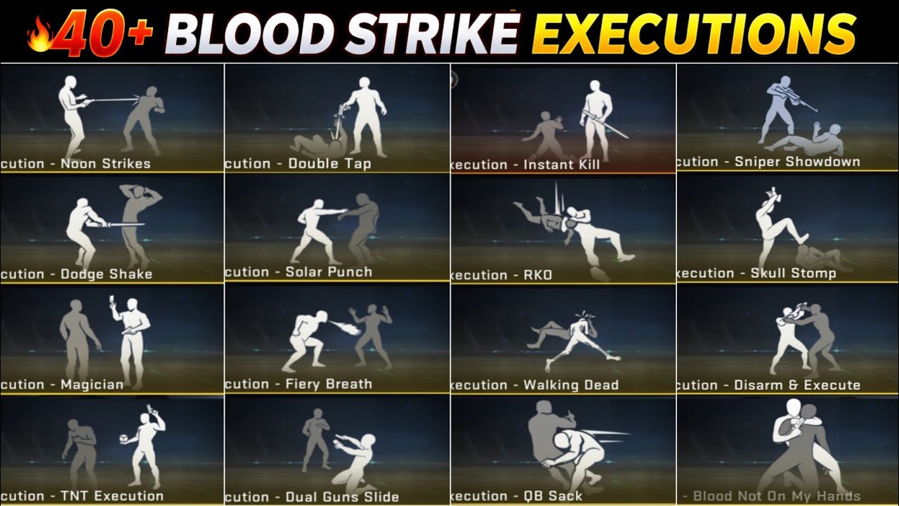 40+ Blood Strike Executions | All Finishing Moves in Blood Strike | All Finishers Showcase