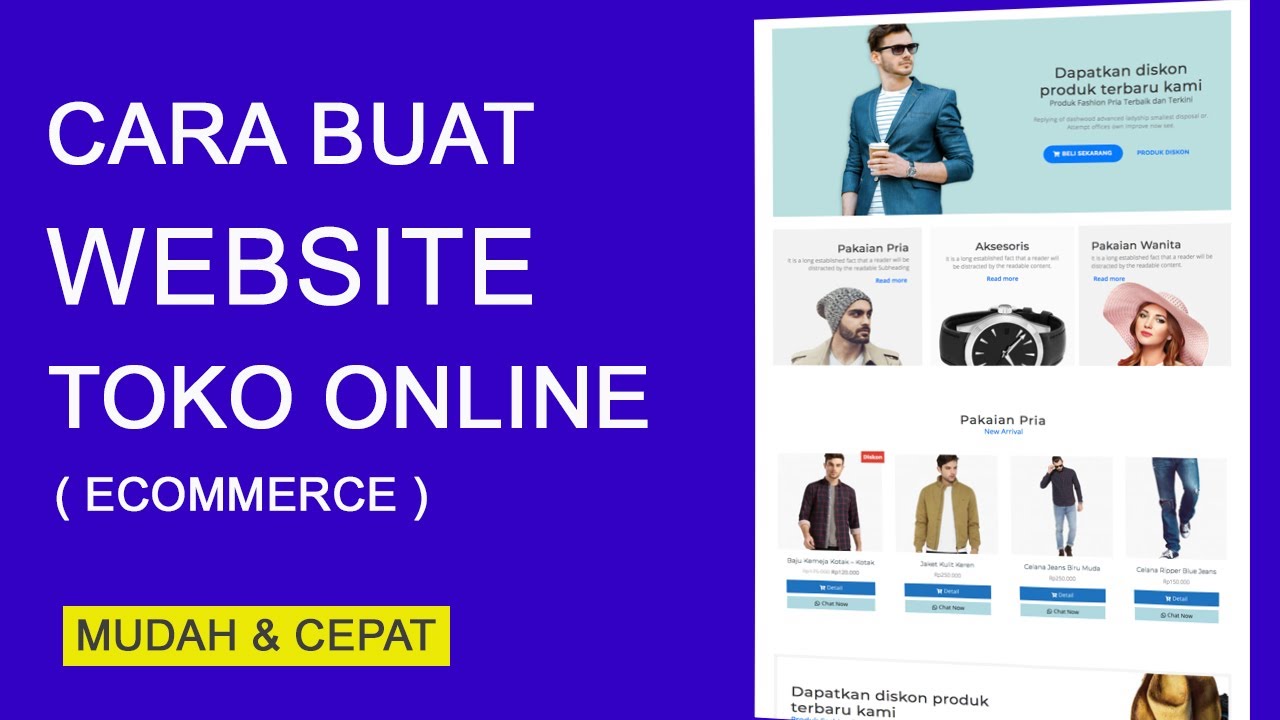 Cara Membuat Website Toko Online Terlengkap