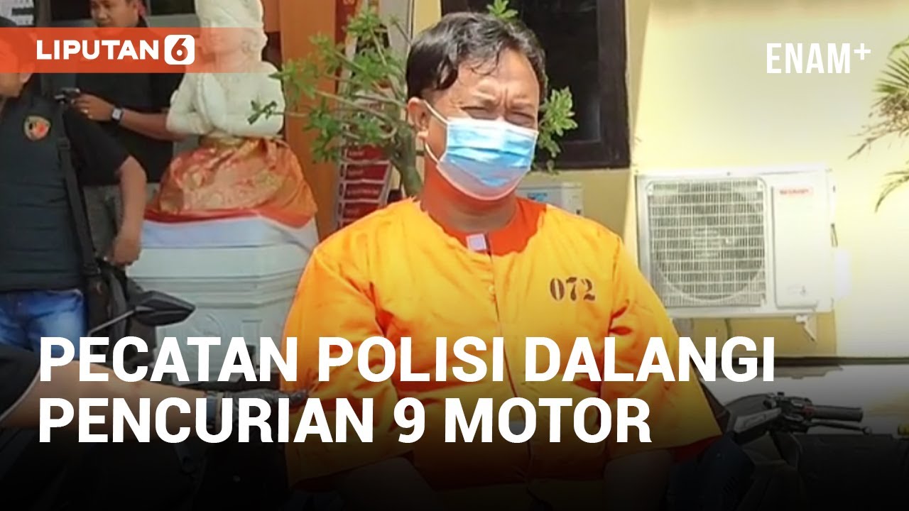 Otaki Pencurian 9 Sepeda Motor di Buleleng, Pria Pecatan Polisi Ditangkap Aparat | Liputan6