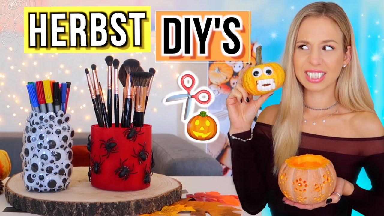 HERBST DIY'S 🍁Herbst Dekoration selber machen 🍂DIYs gegen Langeweile im Herbst 2019 - Cali Kessy