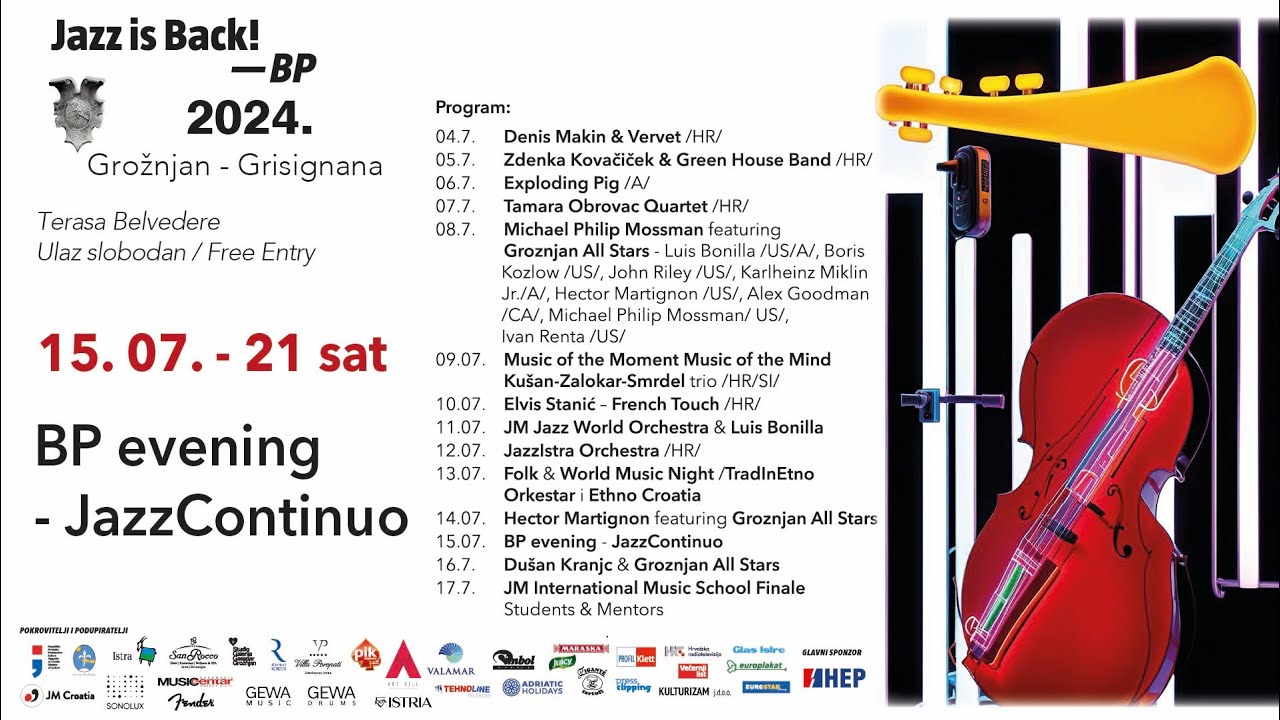 15.07.2024. BP evening - JazzContinuo - Jazz is Back! -BP 2024.