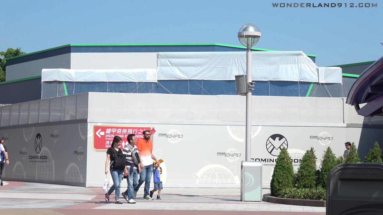 171021 Tomorrowland 2018 MARVEL Super Hero Attractions Construction Update at Hong Kong Disneyland