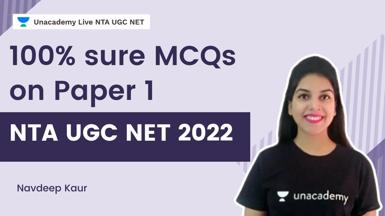 100% sure MCQs on Paper 1 | Navdeep Kaur | Unacademy Live - NTA UGC NET