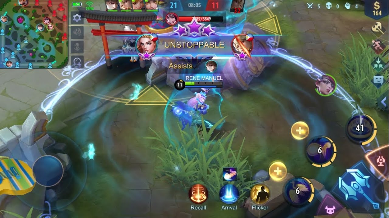 Odette Mermaid Princess Gameplay in Mobile Legends Bang Bang Mayhem Mode