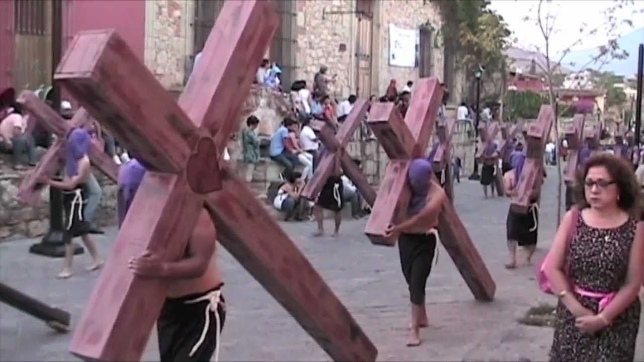 EASTER PROCESSION - OAXACA, MEXICO - Semana Santa. Good Friday Parade 2011