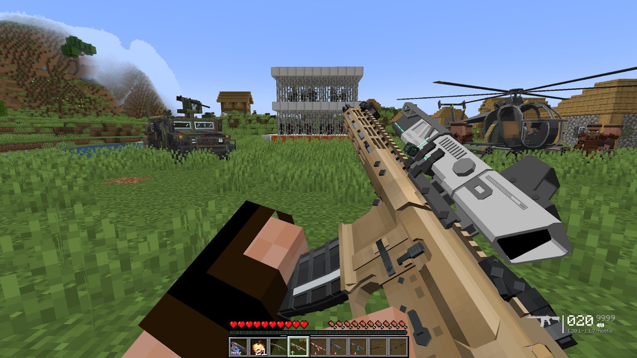 Villagers Captured the Pillagers — Then I Arrived with Modern Guns 💣😱