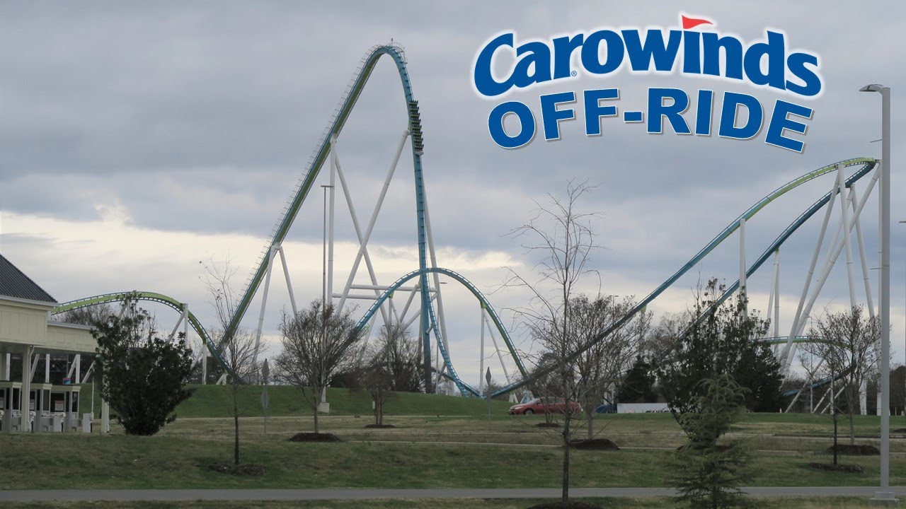 Carowinds Off-Ride Footage, Cedar Fair Amusement Park in North & South Carolina | Non-Copyright