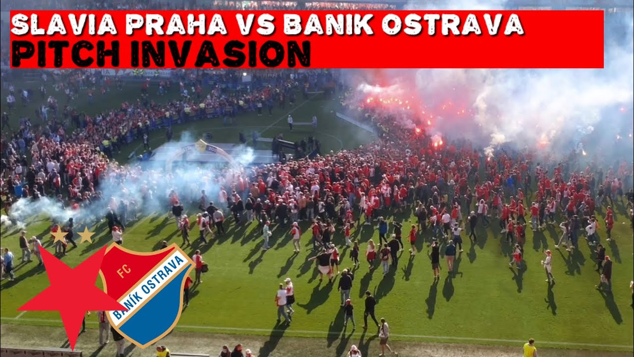 PITCH INVASION Slavia Praha Fans | Slavia became CHAMPIONS | Slavia Praha vs Banik Ostrava