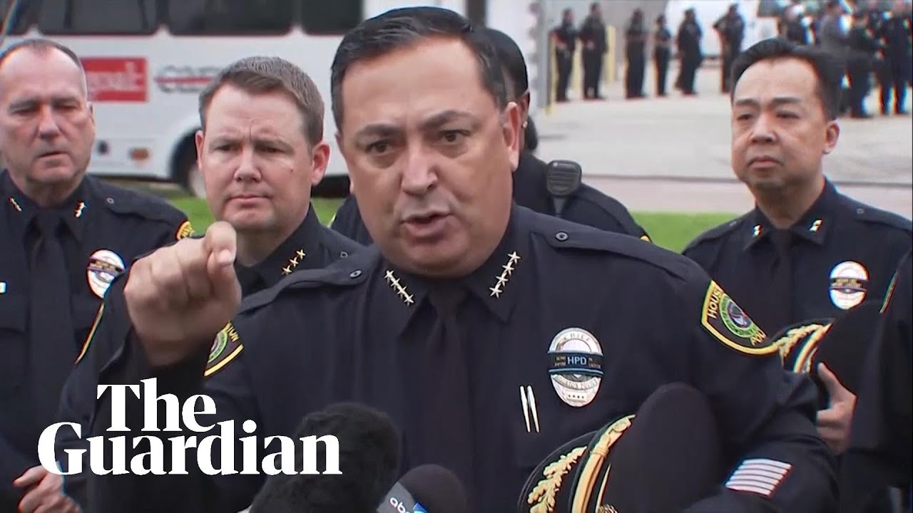 Houston police chief hits out at politicians and NRA after officer death