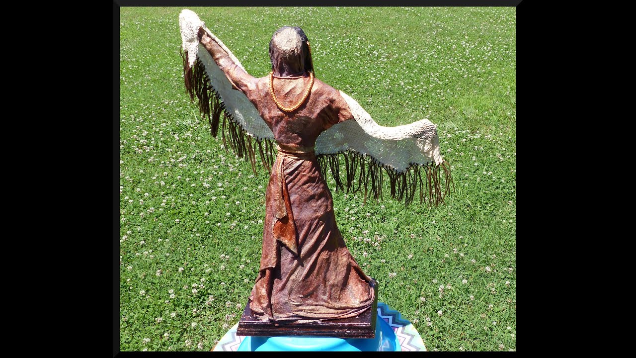 PAVERPOL NATIVE AMERICAN DOLL SCULPTURE