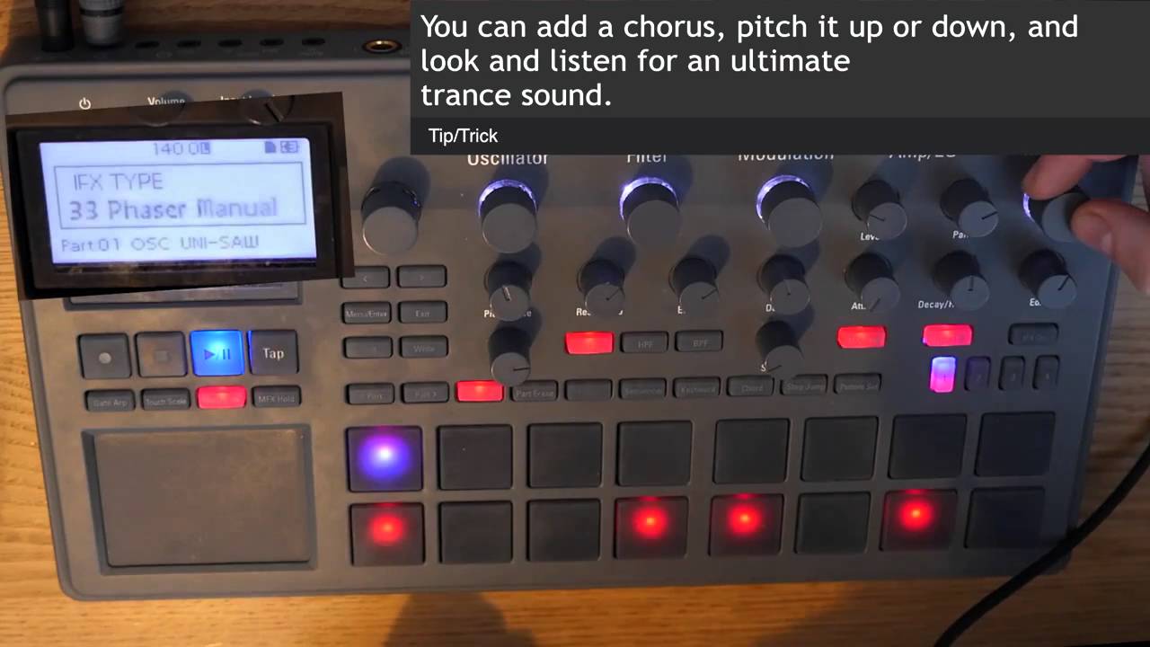 Electribe 2 Tutorial   Trance Synth