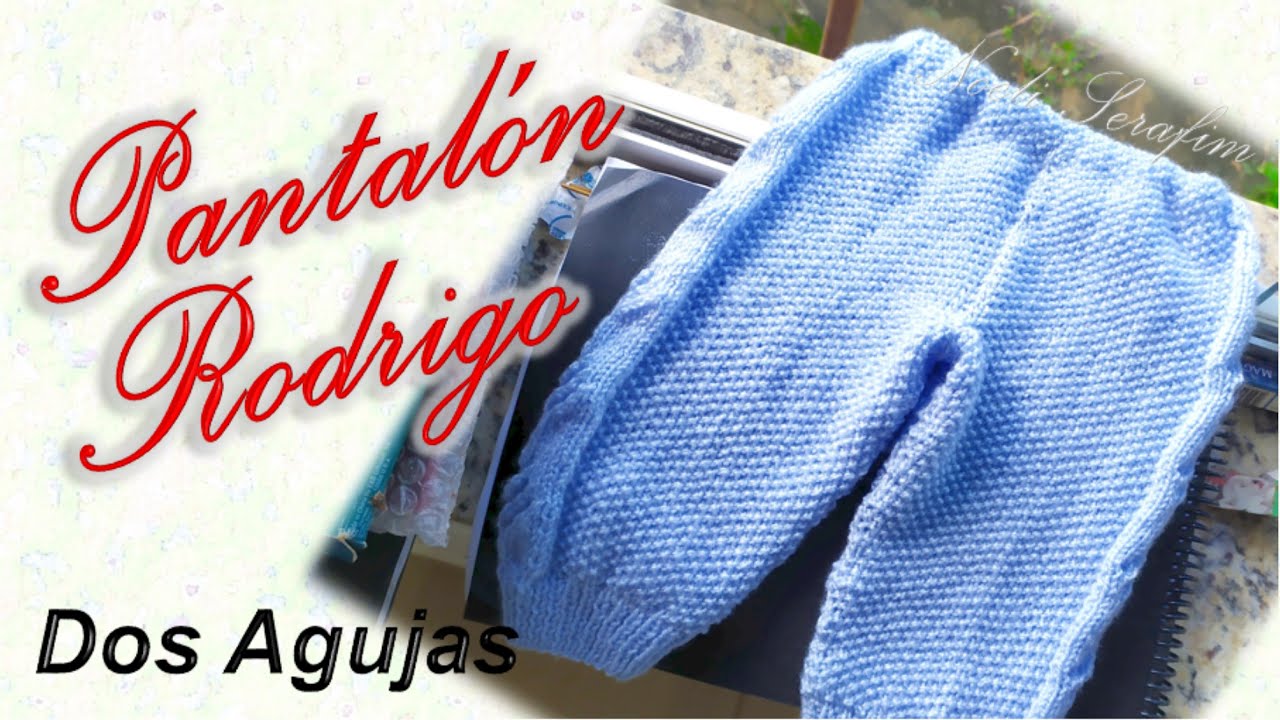 PANTALÓN EN DOS AGUJAS PARA BEBÉS de 1 a 3 meses ⭐ AJUAR Rodrigo