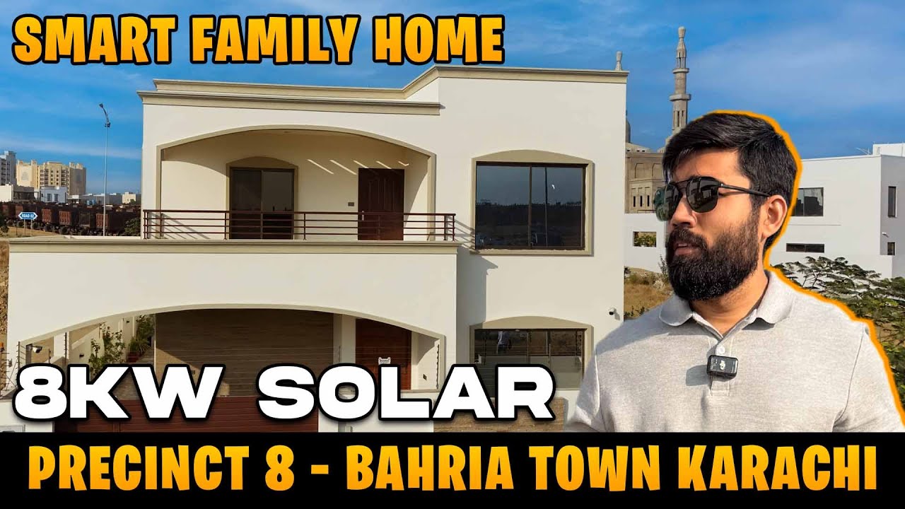 4 Bedroom Designer Villa with 8kW Solar | Precinct 8 | Bahria Town Karachi
