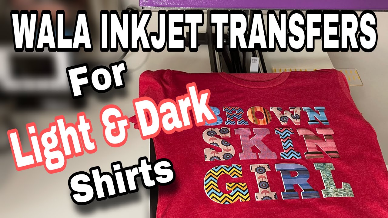 Wala Inkjet Transfer Paper for Light and Dark Shirts |Full Demo and Review with INKJET PRINTER!
