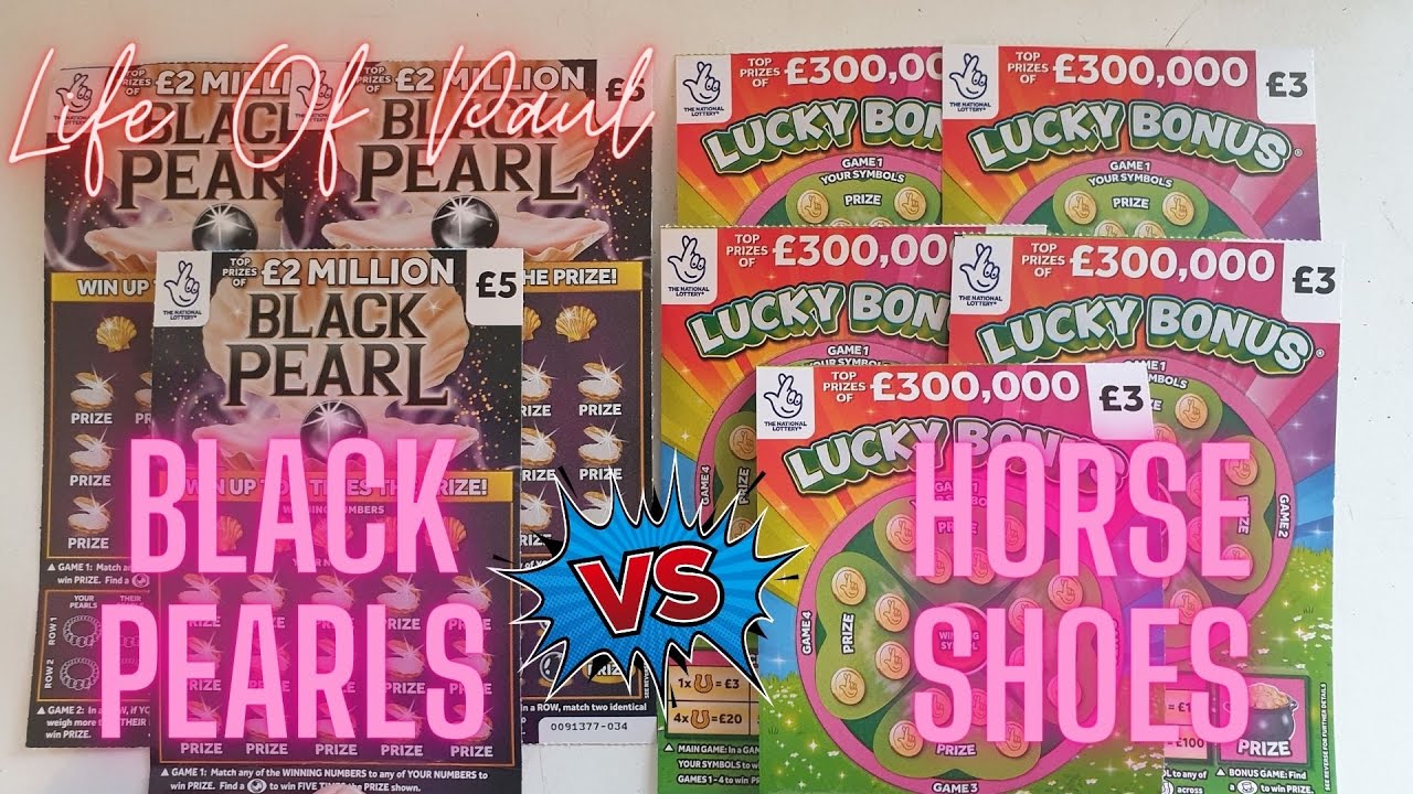I'm on the hunt for Horseshoes and pearls £30 of Scratch Cards!