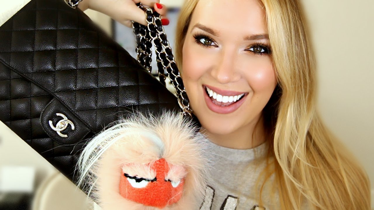 What's In My Bag!? Chanel Jumbo Flap + Fendi Bag Bug Monster