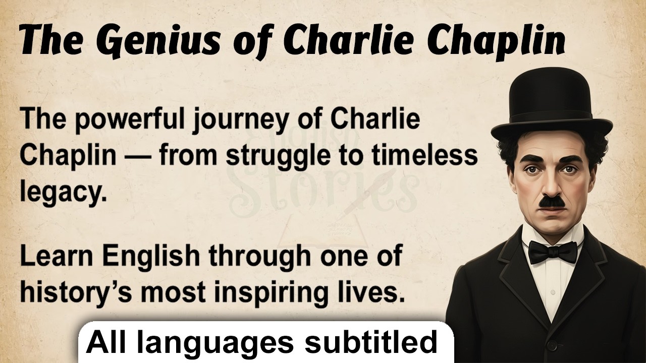 Charlie Chaplin: The Inspiring Journey from Homeless to Legend || Learn English Through Story 🔥