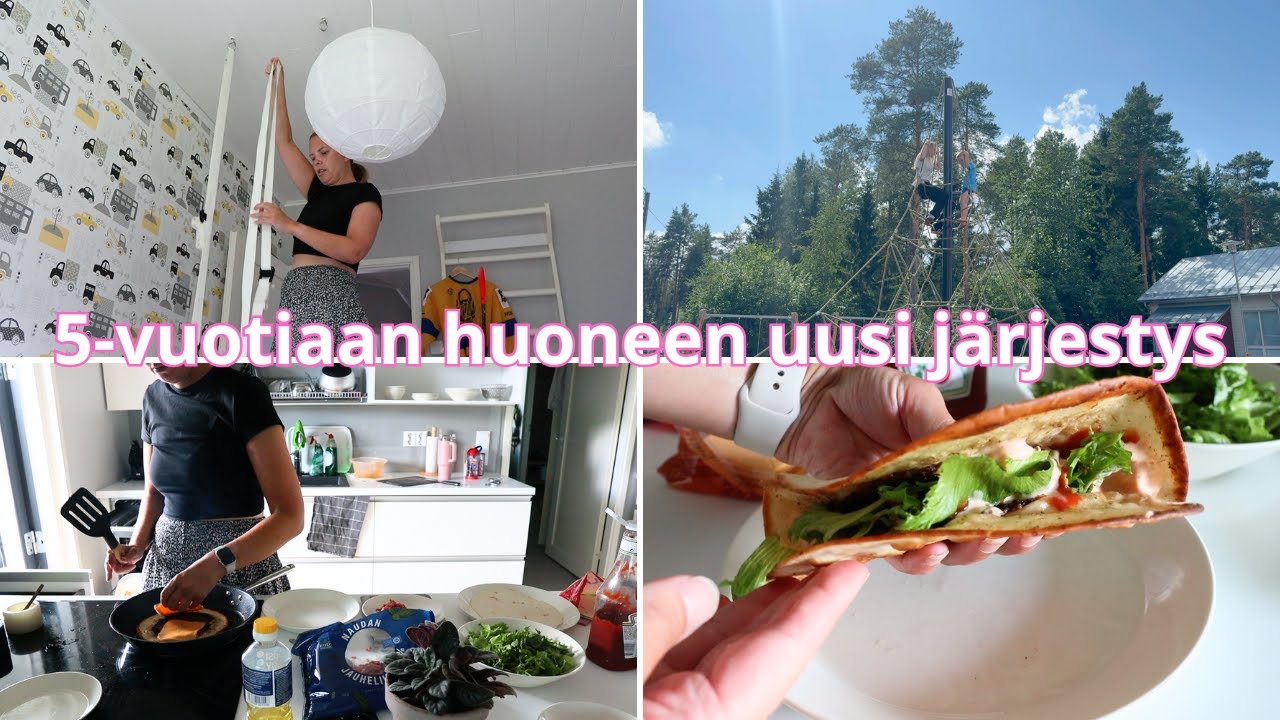 Testissä burgertortillat 😍 | Viimeinenkin lastenhuone lattiasta kattoon järjestyksessä!