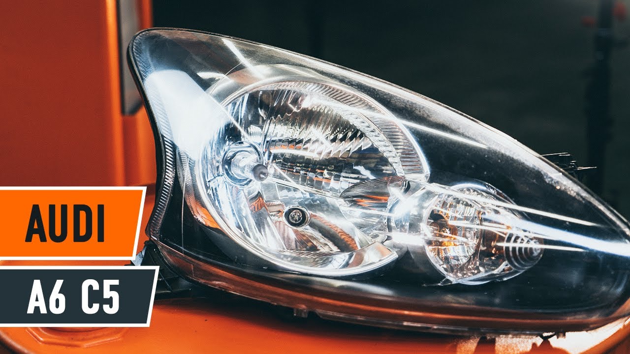 How to change headlights on AUDI A6 C5 Avant [TUTORIAL AUTODOC]