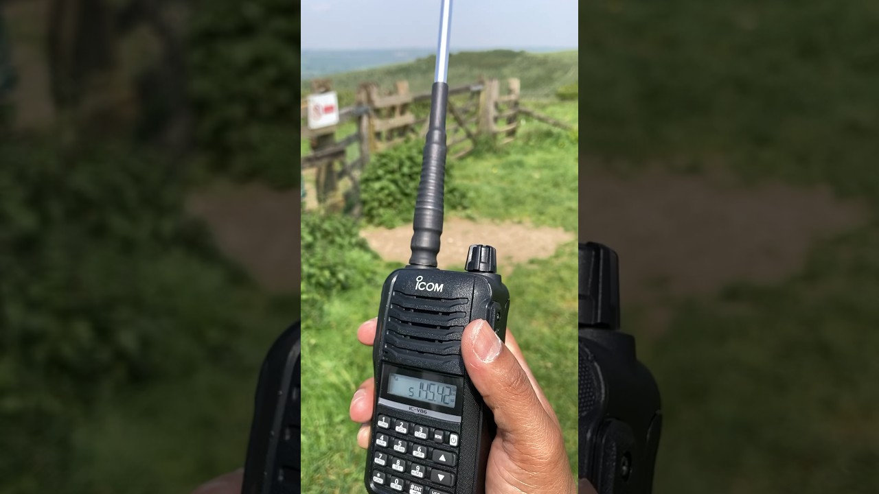 Icom V86 (мощность 7 Вт) с телескопической полуволновой антенной Smiley 2 м - SOTA