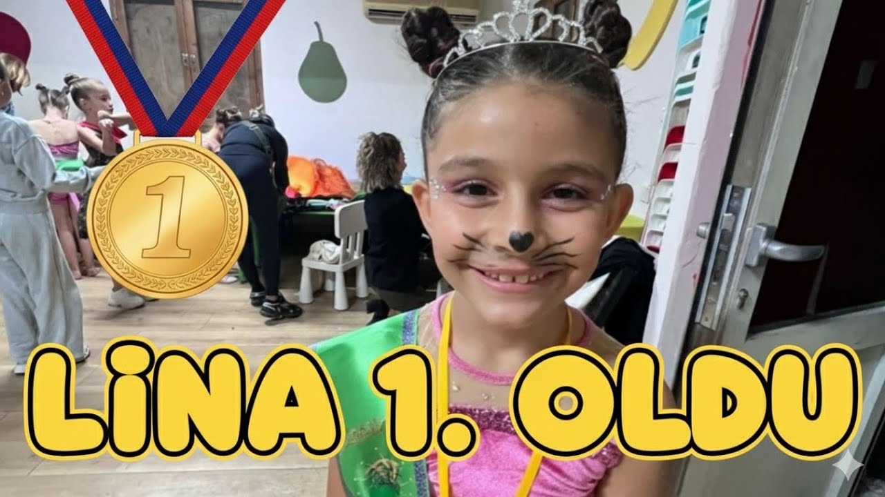 Lina Jimnastik Yarışmasında Prenses Oldu - Birinci Oldu Taç Taktı 🎉🏅