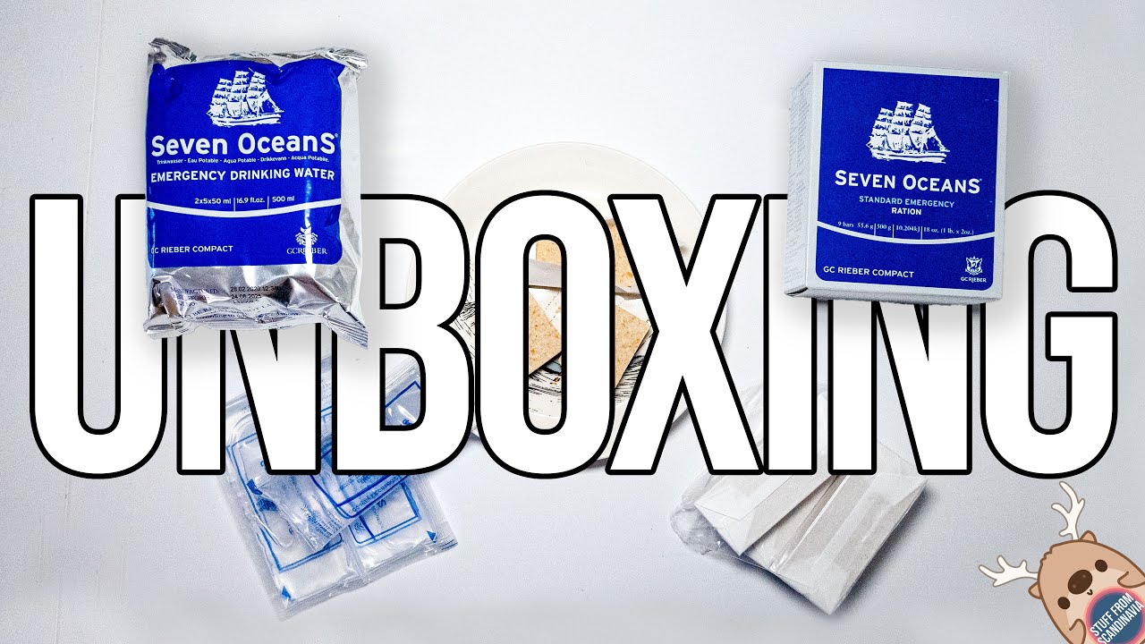 We Unbox Emergency Ration and Water from Norway