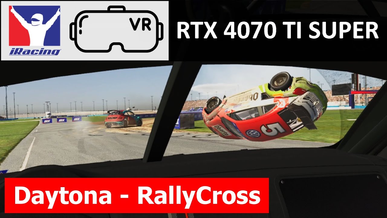 iRacing VR | Daytona Rallycross | IRX Volkswagen Beetle Lite | RTX 4070 TI Super