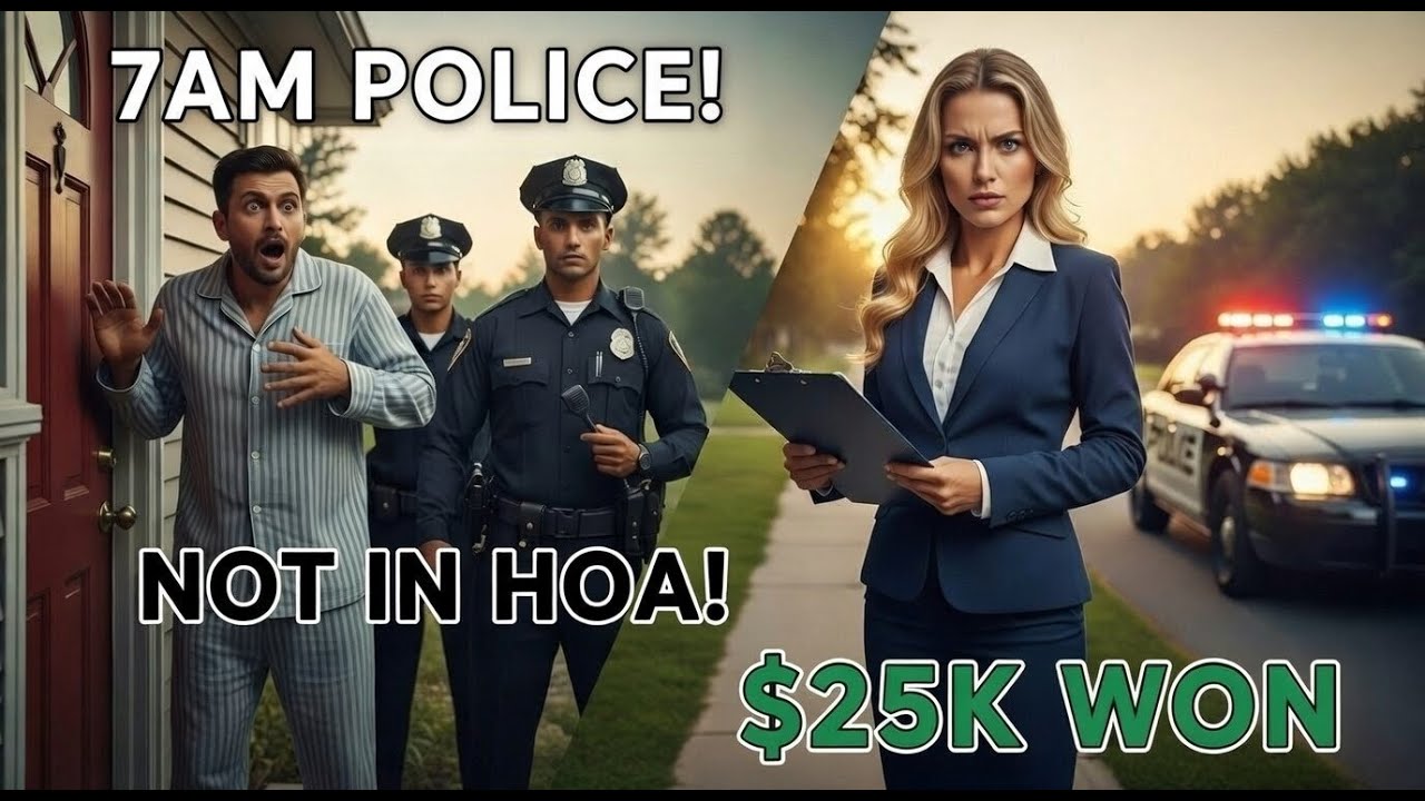 HOA Sent COPS to My Door at 7AM... I Wasn't Even a Member! #hoa #karen #cops