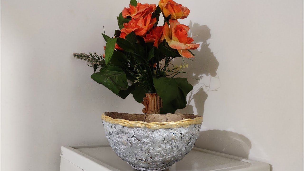 DIY Silver Pot from Waste Cloth | Best Out of Waste Idea!