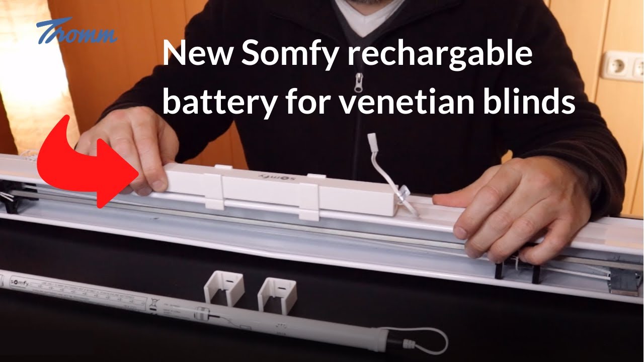 Easier to install - the new Somfy rechargable battery for 12V venetian blinds motors