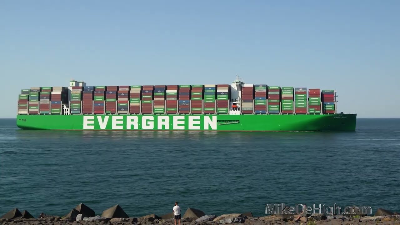 WORLDS BIGGEST Containership EVER ALOT Evergreen Rotterdam