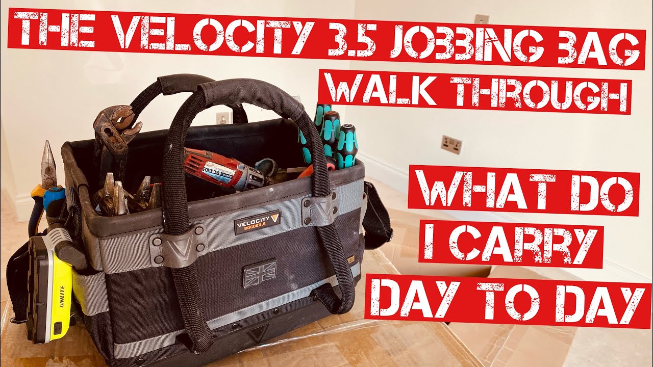 PLUMBING TOOL BAG TOUR-VELOCITY 3.5 PB JOBBING BAG WALK THROUGH & a few bits and bobs