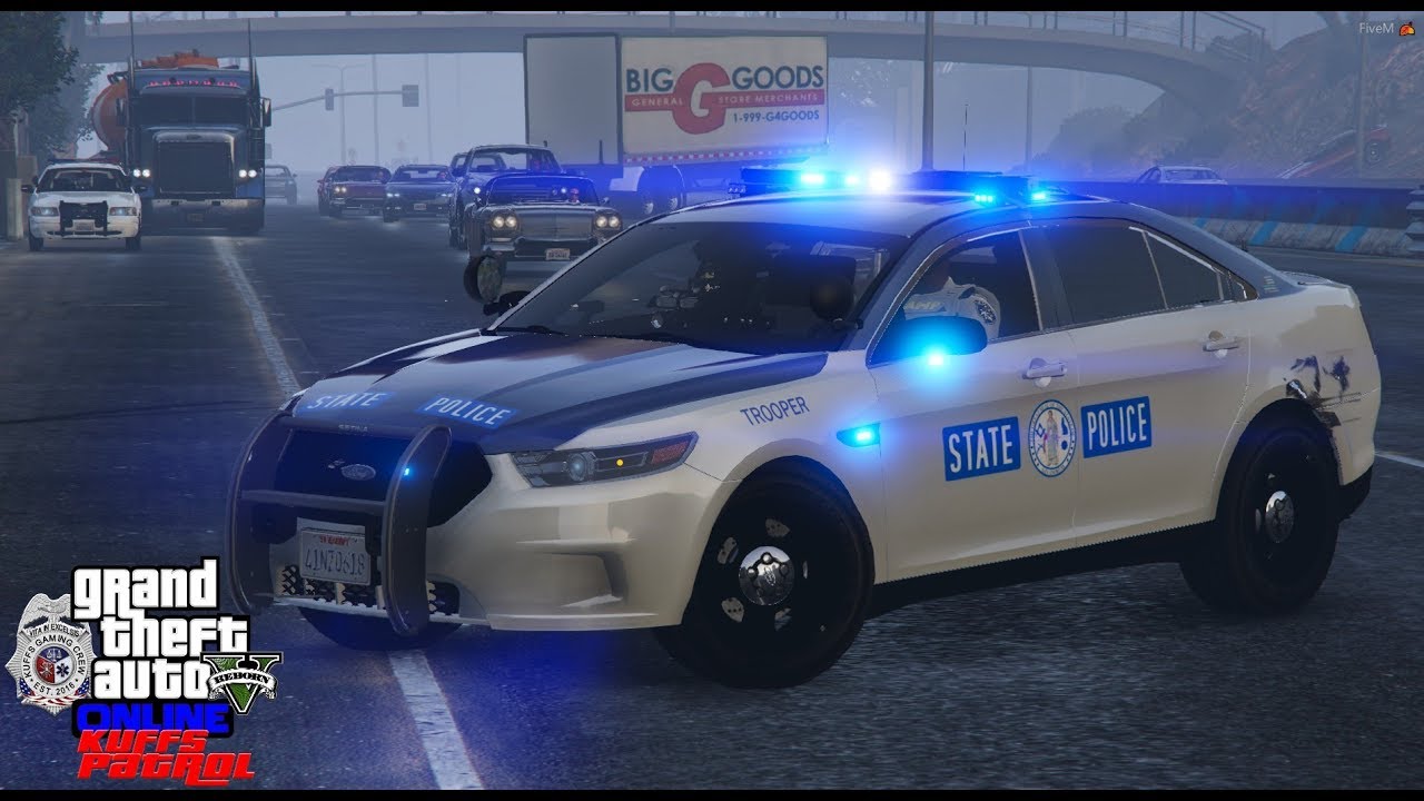GTA 5 Police Roleplay | 3 Tractor Trailers Truck Drivers Gone Wild |Epic Chase|KUFFS Multipayer #134