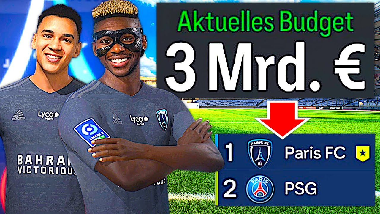 ICH GEBE PARIS FC 3 MILLIARDEN & MACHE SIE BESSER ALS PSG !!! 💸🤩 EA FC 24 Sprint To Glory