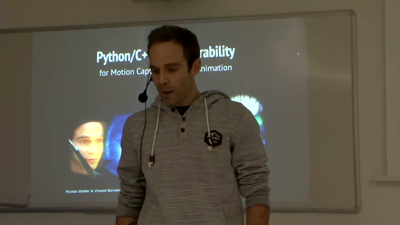 Interopérabilité Python C++ pour la motion capture et l'animation faciale