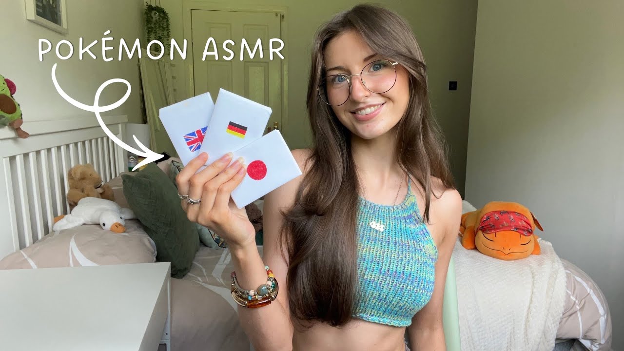ASMR Opening custom Pok&eacute;mon packs from my subscriber!