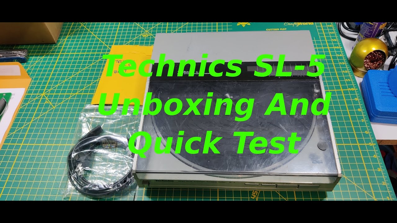 Technics SL-5 Unboxing And Quick Test