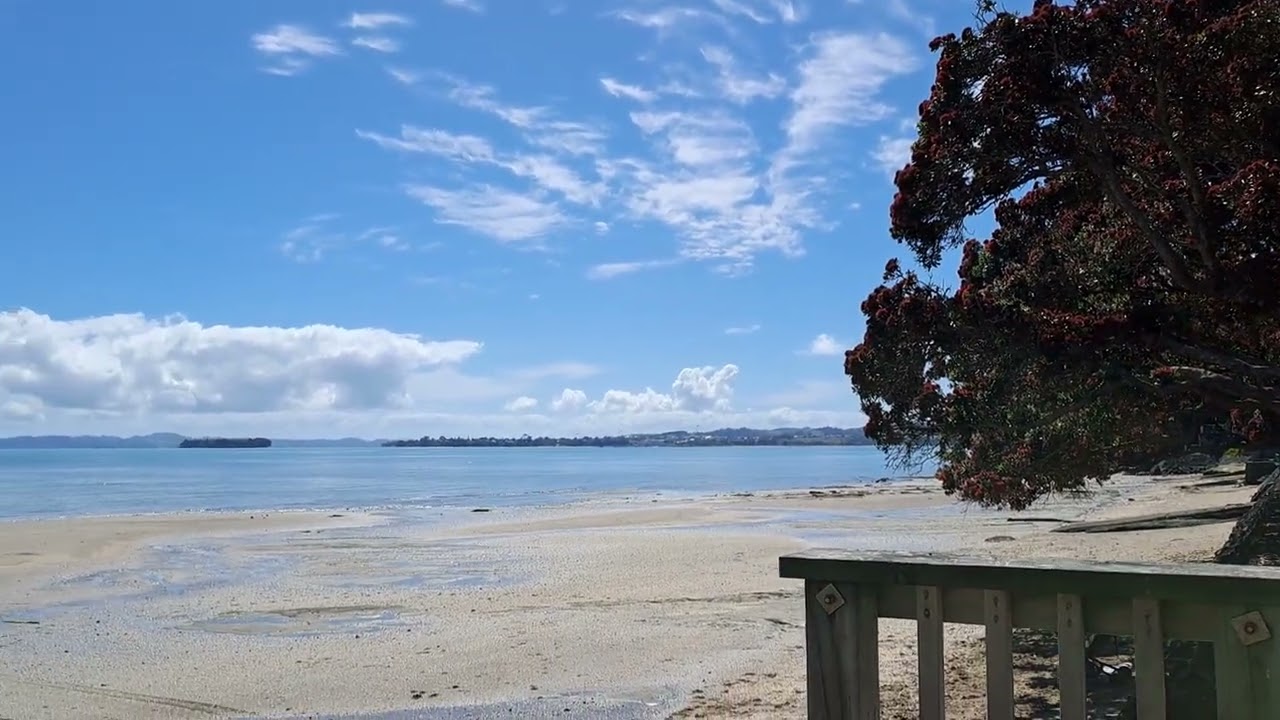 Howick beach , Auckland New Zealand. a beautiful sunny day. December 2023