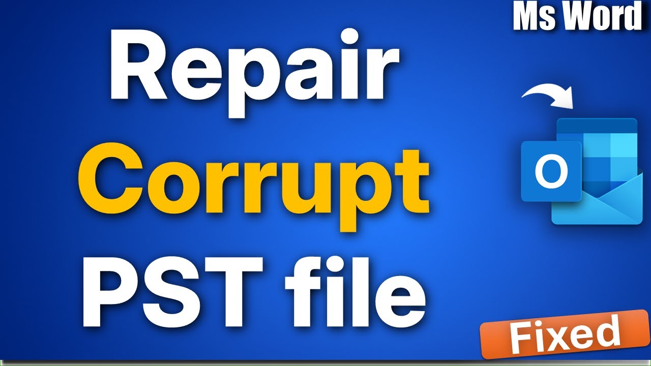 Как восстановить поврежденные файлы Outlook PST в Windows 11
