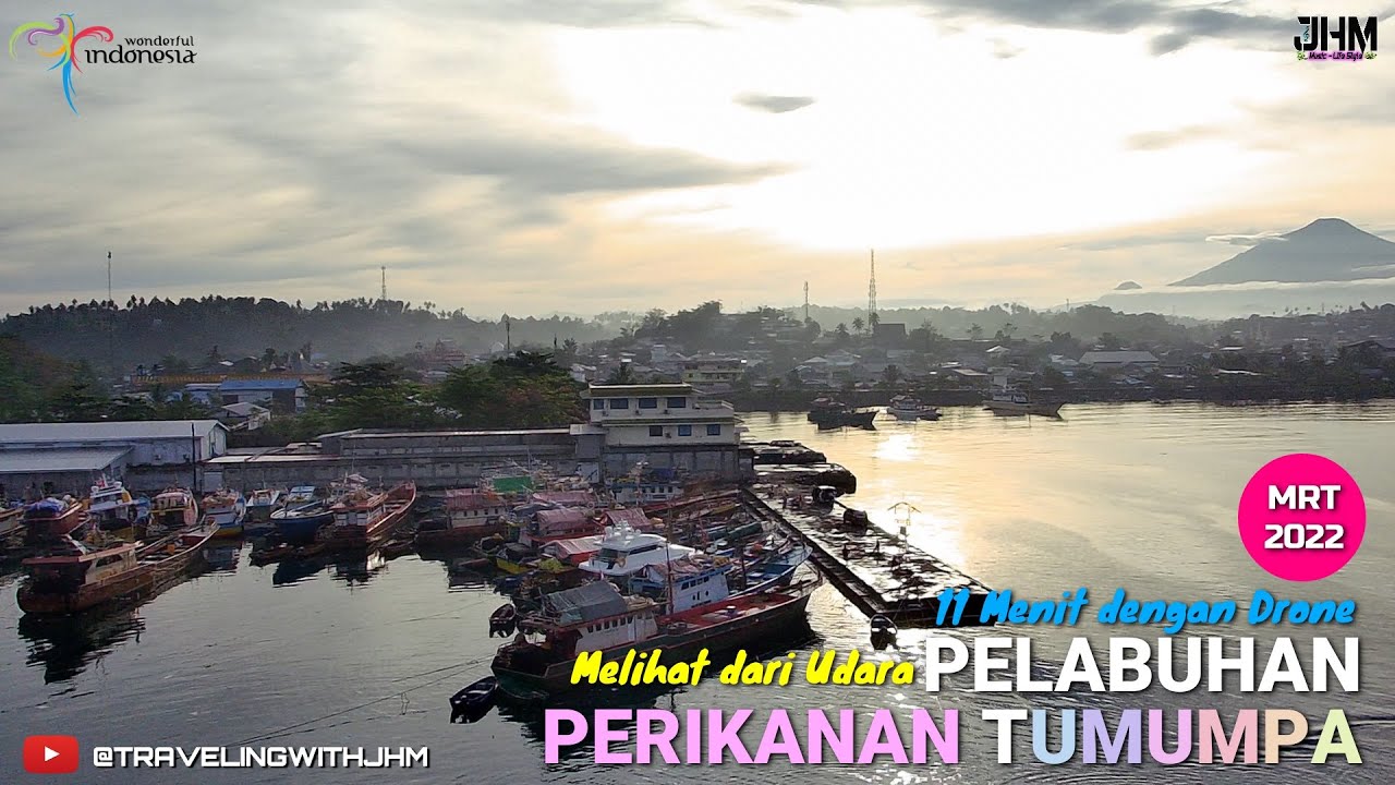 11 Minutes by Drone View from the Air Tumumpa Fishing Port #viewdronejhm #dronemanado2022