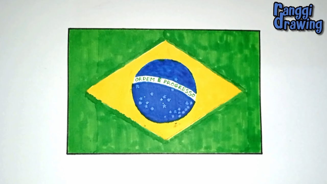 How to Draw The Flag of Brazil