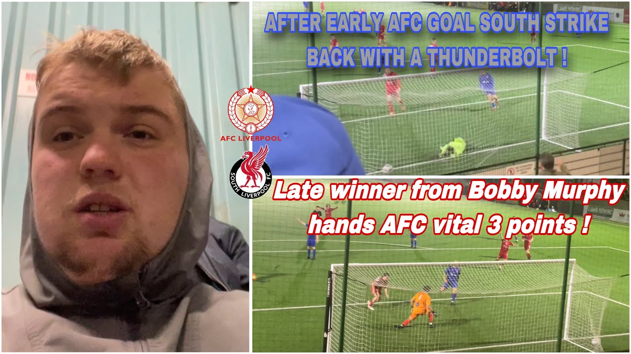AFC Liverpool 2-1 South Liverpool Matchday vlog *Bobby Murphy late strike rewards afc 3 points!*