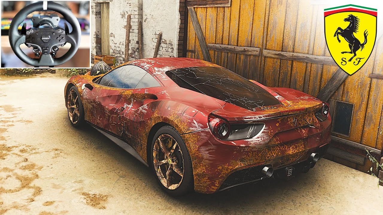 Rebuilding a FERRARI 488 GTB (2015) | Forza Horizon 5 | Steering Wheel Gameplay