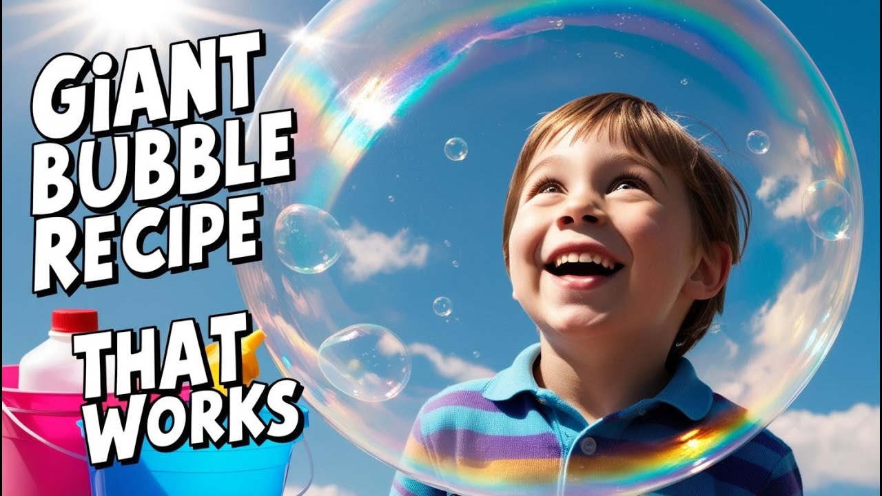 Tired of Failed Mixes? Get the FREE Recipe for Huge GIANT Bubbles! The Best DIY Solution That Works!