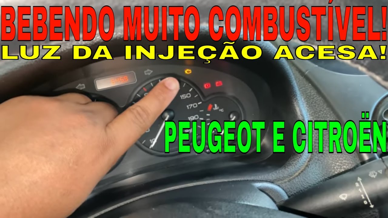 PEUGEOT 206 207 307 1.0 1.4 1.6 8V 16V CONSUMINDO MUITO COMBUSTÍVEL LUZ DE INJEÇÃO ACESA SEM FORÇA!