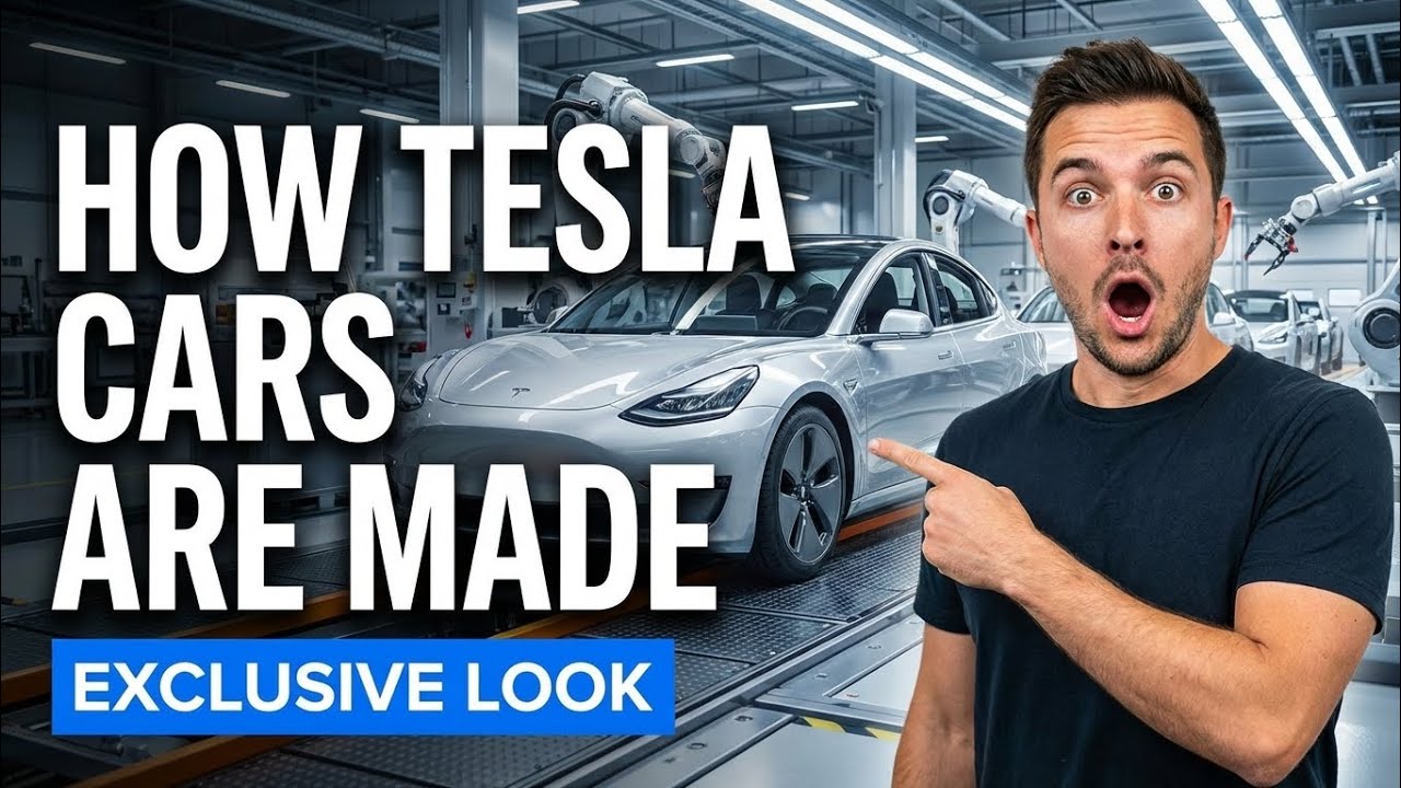 Inside the Tesla Factory – Full Process How Million-Dollar Cars Are Made #tesla #factorytour#factory