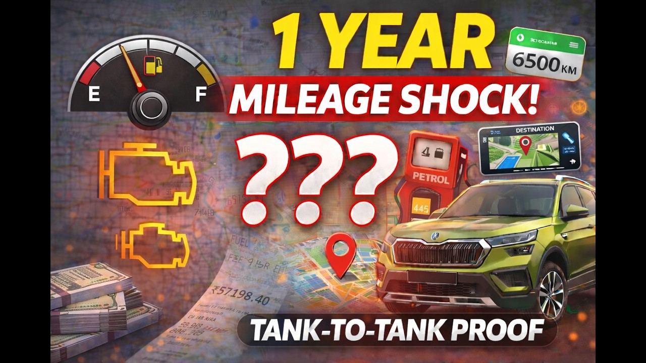 1 Year | 7000+ KMS | Real Škoda Kylaq Mileage | Tank-to-Tank Proof | Before vs After Service