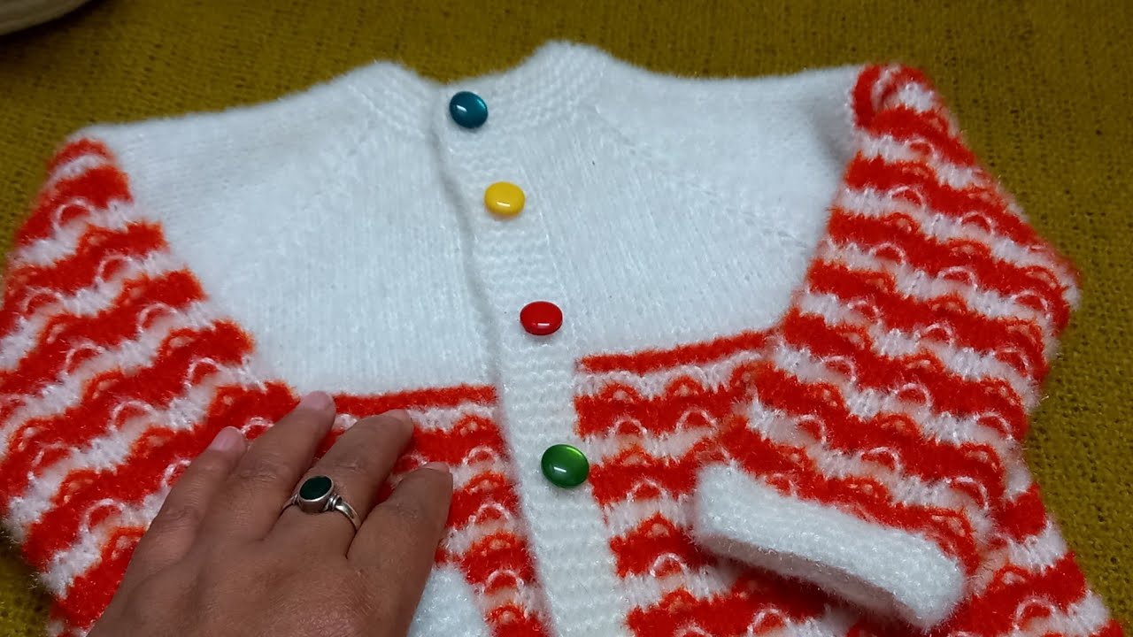 (P-1)2 to 3 year baby sweater#sweaterdesign #kidsknitting #handknit #handknittedsweater