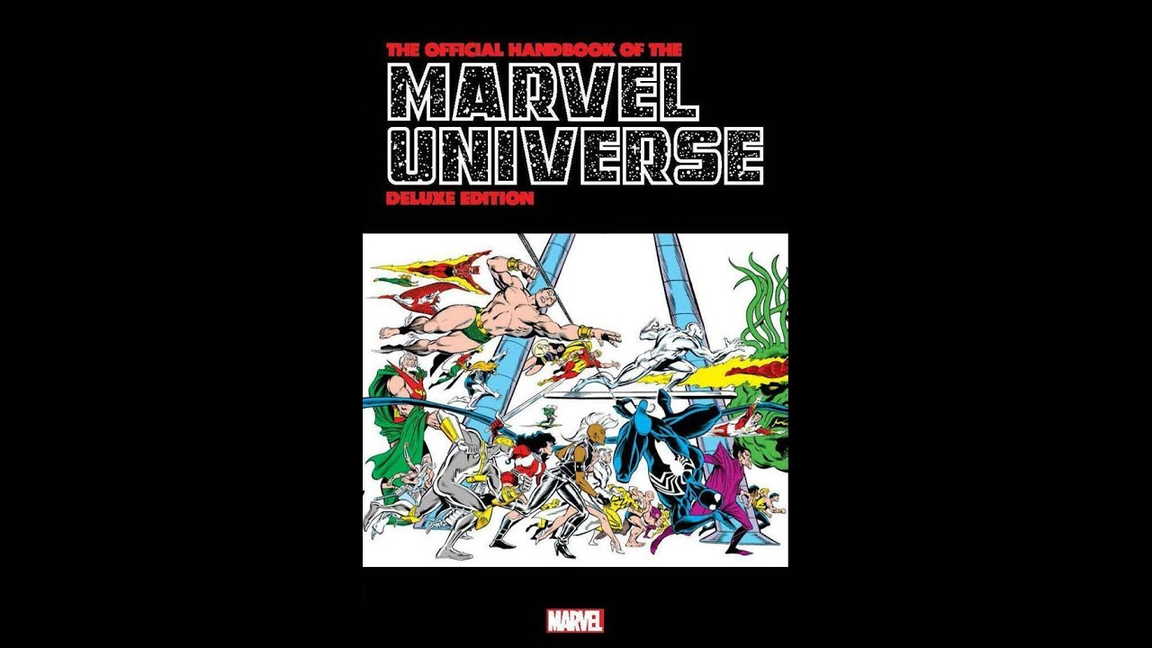 Распаковка официального справочника вселенной Marvel в формате Deluxe.